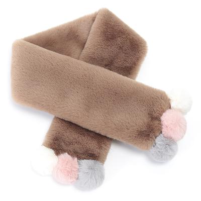 China Wholesale Classic High Quality Ultra-soft Artificial Rabbit Fur Scarf Women Fashion Faux Fur Scarf for sale