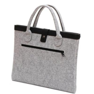 China Other New Fashion High Quality Felt Laptop Sleeves Bag Felt Laptop Shoulder Bag for sale