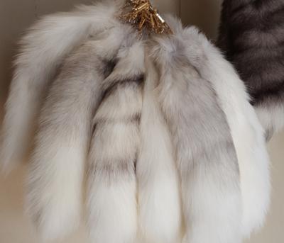 China Wholesale Natural Fox Tail Key Chain Thick Fluffy Furs / Real Fairy Fur for sale