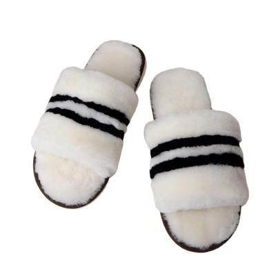 China CUSHIONING New Fashion Sheep Fur Autumn Female Warm Lounging Light Slippers Indoor Home and Winter Slippers for sale