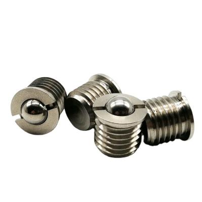 China Industry Hot Selling High Quality Stainless Steel Spring Set Screw Ball Plunger With Flanges for sale