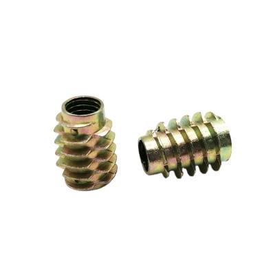 China high quality zinc alloydin557 insert retail industry furniture woodworking wood nut for sale