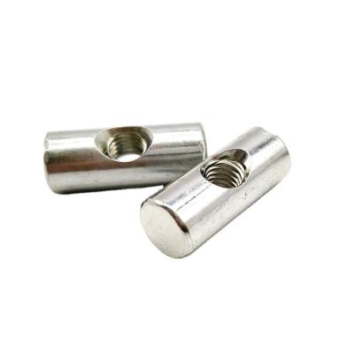 China Heavy Industry Low Price Stainless Steel M3 M4 M5 Barrel Finger Cross Hole Connecting Nuts for sale