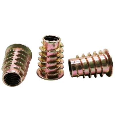 China Heavy Industry Furniture Hex Drive Insert Nut Zinc Alloy Wood Rag Nut for sale