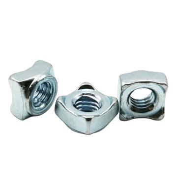 China DIN577 DIN6334 Heavy Industry Carbon Spot Welding Square Nut Galvanized Stainless Steel Raw Wire for sale