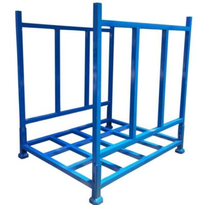 China Portable Detachable Rigid Galvanized Warehouse Goods Storage Pallet Stacking Converter for sale