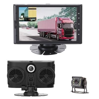 China 7inch Monitor 1080p 24v Stereo Truck Bus Car Security 7 inch Ahd With Two Channel Video Truck Rear View System for sale