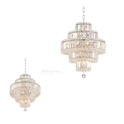 China Modern Luxury Modern Pendant Chandelier Lights Chrome Crystal Chandelier Luxury for sale