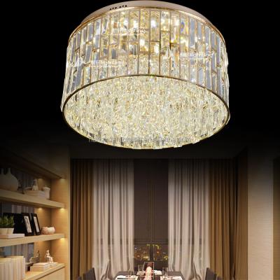 China Hotel /Home/Decration Factory Recommended Brand New Modern Clear Crystal Round Shape Light Fitting Ceiling for sale