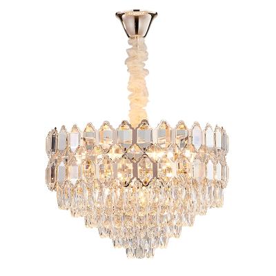 China Hotel Best Seller Contemporary Crystal Glass Led Light Chandelier for sale