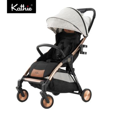 China A lightweight automatic folding hand baby stroller/newborn baby pram with good quality and EN certificate for sale