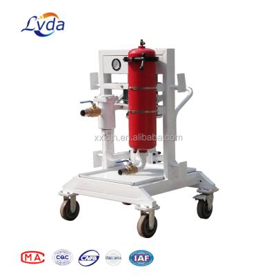 China LVDA plant use oil treatment oil purifier machine for waste oil hydraulic system for sale