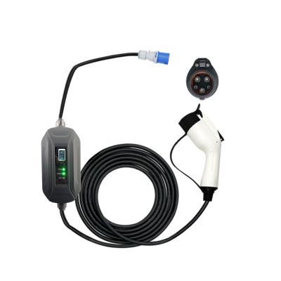 China Level 2 IP67 7KW EVSE Adjustable Portable EV 32a Charger Type 1 For EV Car E02PC003 for sale