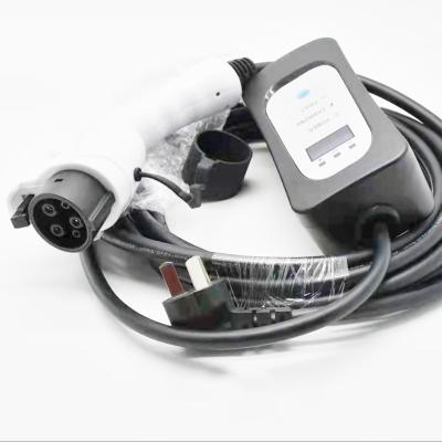 China New EVSE 16A single phase type 1 portable schuko 5m ev charging cable E02PC001 for sale