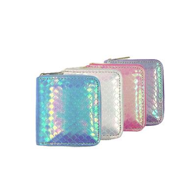 China Mermaid Pattern PU Coin Purse Bag Hand Anti-theft Wholesale Embossed Cosmetic Wallet for sale