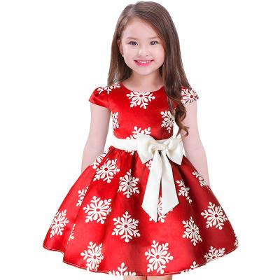 China Hign Breathable Quality Knit Christmas Princess Baby Tutu Tulle Long Sleeve Printing Dress For Toddler Baby for sale