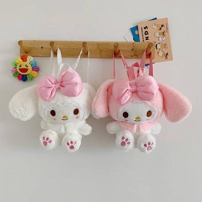 China High Quality Soft Cute Anti-theft Plush Melody Rabbit School Bag Soft Backpack For Kids Girls for sale