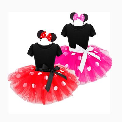 China Fashion Minnie Princess Anti-Static Girls Dress Up Tutu Skirt With Headband For Kids Cosplay Girls Dress Up for sale