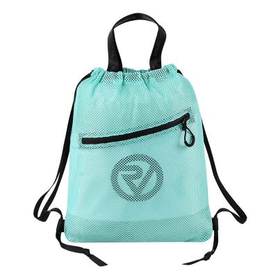 China Waterproof Drawstring Mesh Gym Sack Sport Bag Backpack for sale