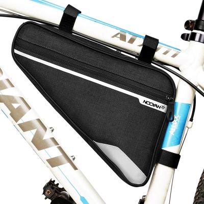 China Polyester Bike Triangle Frame Bag Bicycle Storage Bag Package Road Mountain Saddle Pouch Recycling Bag for sale