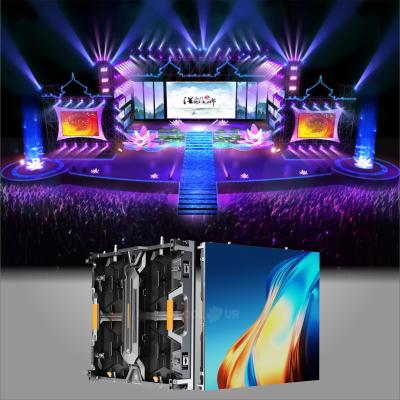 China Indoor HD Rental Led Display HUB Connecting With Die Casting Aluminum Cabinet for sale