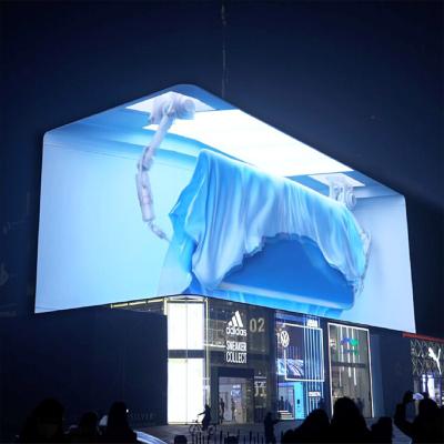 China P10mm Naakte oogbrillen Gratis Grote 3D-LED-display voor buitenprofiel Aluminium Te koop