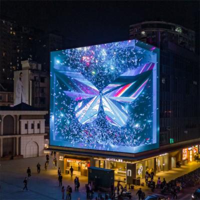 China Ángulo de visión amplio de 140° Tabla de visualización 3D LED P8 Pantalla LED exterior Impermeabilización en venta