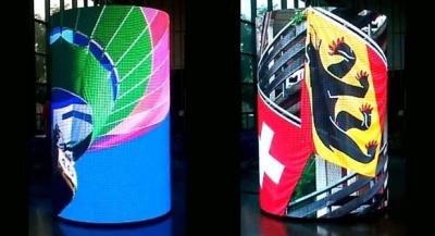 China Clear Vivid Image Cylindrical LED Display High Refresh Rate Protection Level IP65 for sale