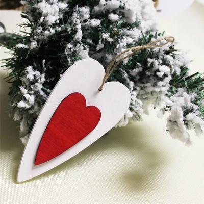 China Wooden Laser Cut Design Christmas Gifts Christmas Ornament Wooden Hanging DIY Wooden Pendants Christmas Tree Pendant Decoration for sale