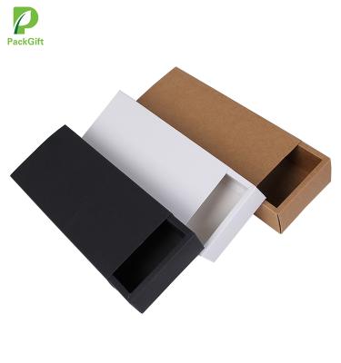 China Materials Factory Price Custom Size Craft Paper Drawer Brown Recycled Paper Box for sale