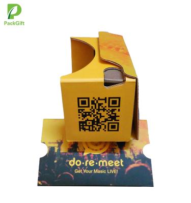 China Promotion Gift Low Price Support Custom Logo Cardboard vr/vr Yellow Cardboard Google/Google Cardboard vr for sale