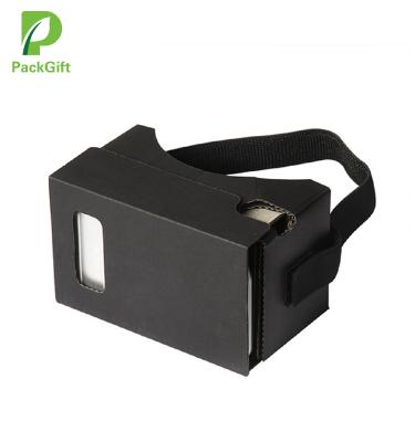 China Promotion gift shenzhen full color black custom print vr glasses google cardboard 2.0 for sale