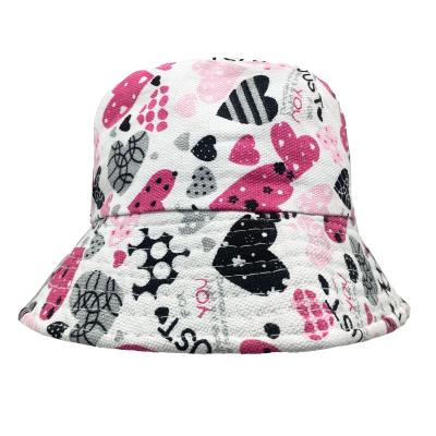 China High Quality 100% Black Cotton Designer Picture Rose Flower Brim Sun Protection Short Hat Coarse Bucket Hat Low Moq Wholesale for sale