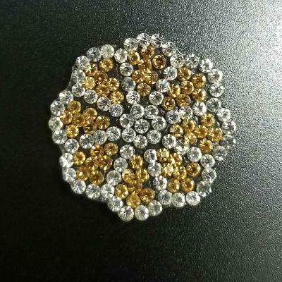 China Pointback LOCACRYSTAL Brand Iron onRhinestone Patch Diamond Rhinestone Applique For Shoes for sale