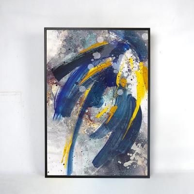 China Modern Abstract Colorful Canvas Abstract Hand Painted Interior Wall Art Oil Painting for sale