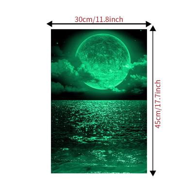 China Waterproof+Eco-friendly Glow in the Dark Popular Moonlight Scattering Wall Sticker for sale