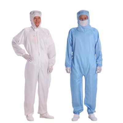 China Hotels Cleanroom Suit Custom Anti-static Suit Color Logo Custom Name 121 Degree Celsius Sterilization for sale