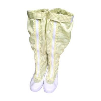 China Hotels Cleanroom Shoes ESD Boots Stripe or Grid Color Logo Custom Name 121 Degree Celsius Sterilization for sale