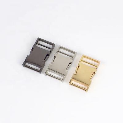 China Meetee H6-2-16mm alloy metal buckles handbags accessories side quick release splice bag buckle for sale