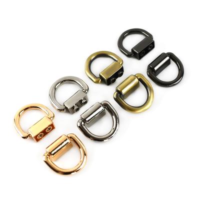 China MeeTee KY866 Bag Side Metal Clip Buckles Screw Purse Chain Handles Connector Bag Hanger Accessories D-Clip for sale