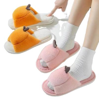 China Cushioning LBK Lady Pumpkin Cartoon Lady Pumpkin Simple Lovely Fashion Slip-Resistant Open Slippers for sale