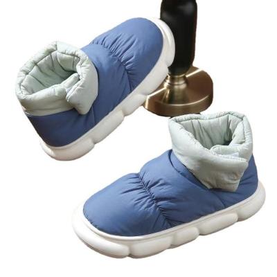 China Cushioning LBK Winter Thick-soled Simple Warm Non-slip Wear Cotton Slippers Lovers Light Boots for sale