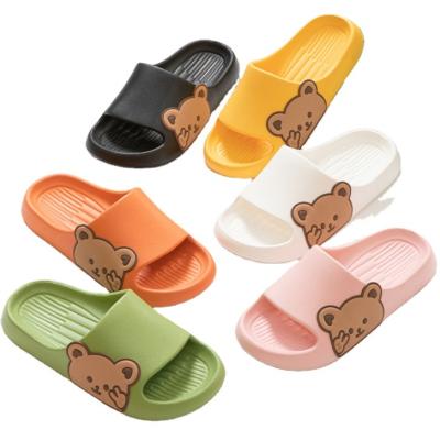 China LBK Cute Little Bear Cushioning Step On The Sense Of Shit Slippers In The Summer Swim Couples Anti-skid Sandals for sale