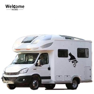 China Strong Travel Trailer Factory Direct Sale Large Living Space Camping RV Caravan Car Motorhome for sale