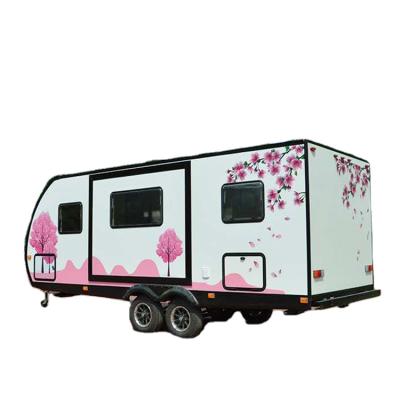 China Travel Trailer Travel Camper Trailer Travel Trailer With Bathroom Teardrop Caravan And Freshwater Tank for sale