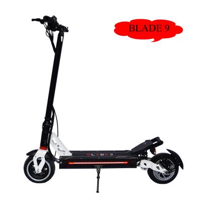 China Fat BLADE 9 tire unisex 9 inch city foldable roller adult motor dual wheel pro electric scooter 1200 watt width in stock for sale