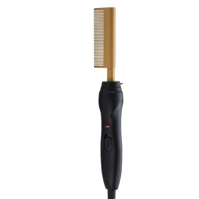 China Professional Hotel Hairdressing Beard Straightener Electric Hot Hair Straightener Hot Comb Brush for sale