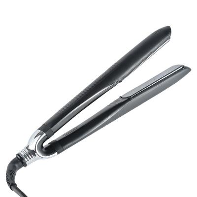 China Household 2 in 1 Professional Nano Curly Flat Straightener Flat Iron Titanium Plated Digital Hair Curler Smart Thermostatic Straightener for sale