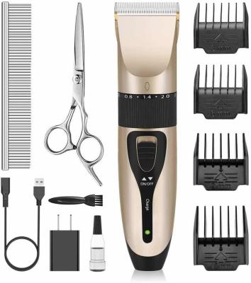 China Household Pet Low Noise Rechargeable Grooming Set Clippers for Dog and Cat Hair Trimmer for sale