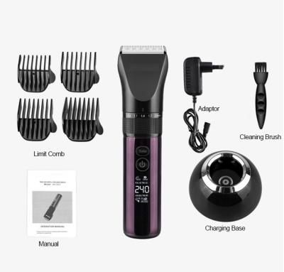 China Cordless Trimmer Professional Hair Cutter Shaver Household Hait Clipper With LED Display for sale